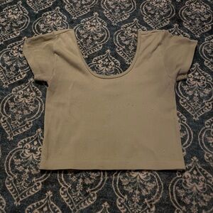 Eye Candy Cream Crop Top